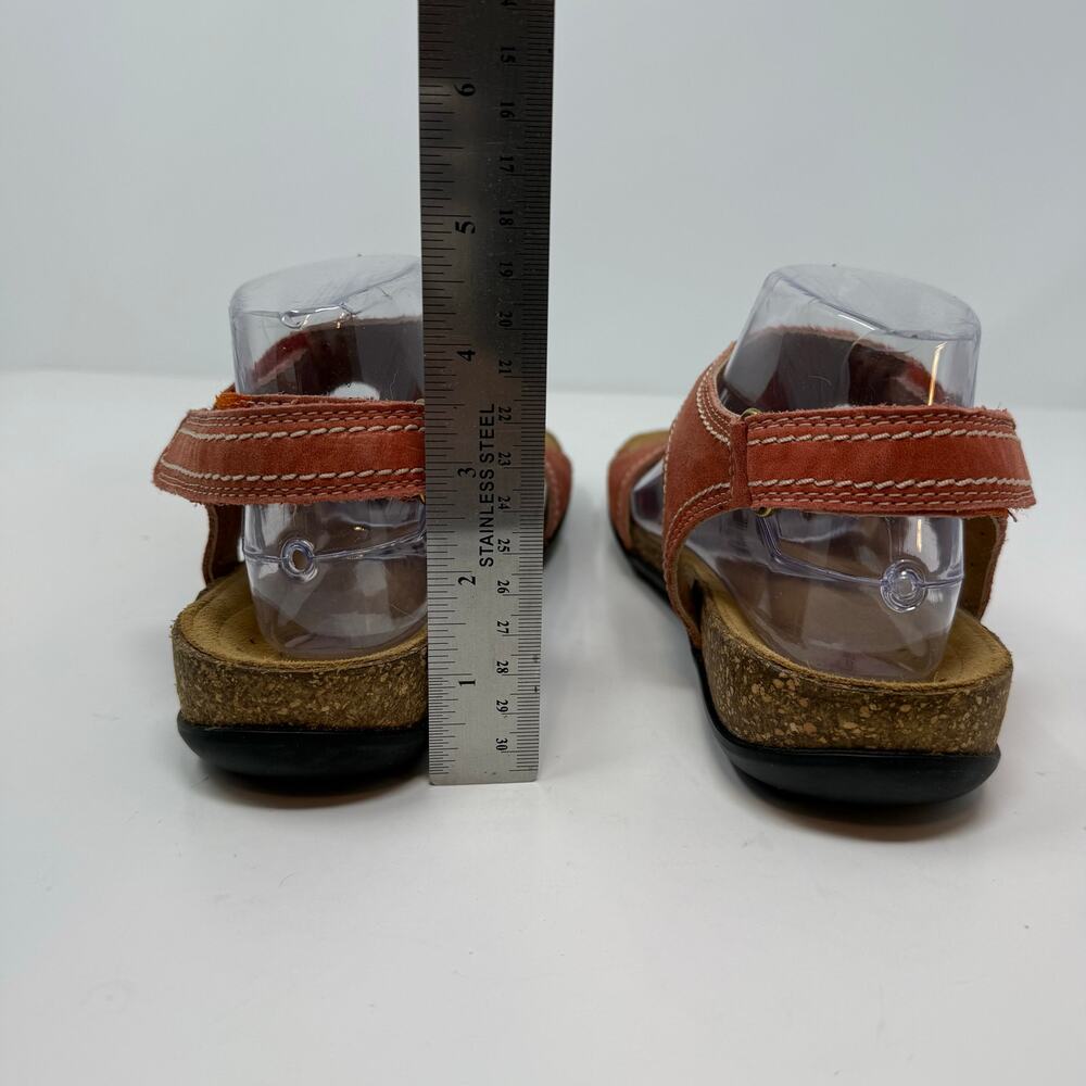 Clarks Unstructured Sandals Women's 9 Coral Leather Comfort Sandals Casual Shoes - Picture 7 of 13